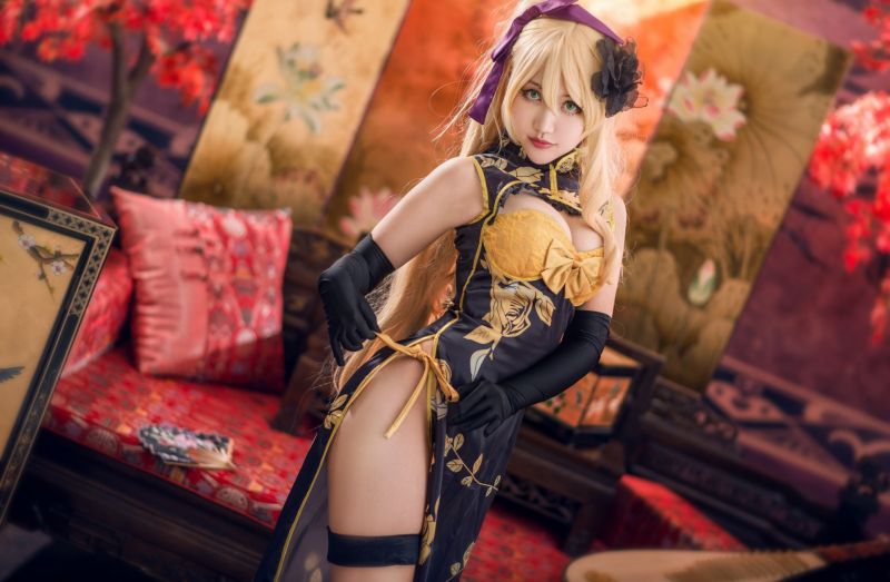 ženy, asijský, blondýnka, Ženy uvnitř, cosplay, model ženy, asijský, blondýnka, Ženy uvnitř, cosplay, model