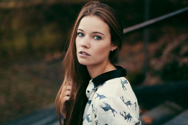 ženy, model, portrét, hloubka pole, dlouhé vlasy, fotografování ženy, model, portrét, hloubka pole, dlouhé vlasy, fotografování