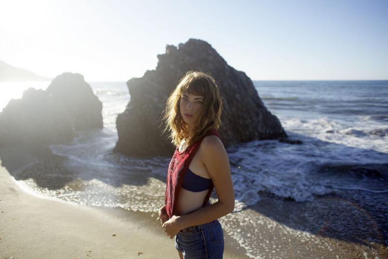 women, model, sea, bay, sunlight, rock women, model, sea, bay, sunlight, rock