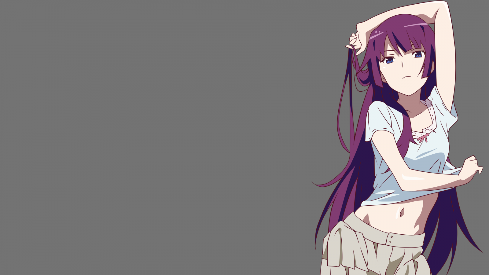 výkres, ilustrace, Monogatari Series, anime, kreslená pohádka, Senjougahara Hitagi, skica, mangaka