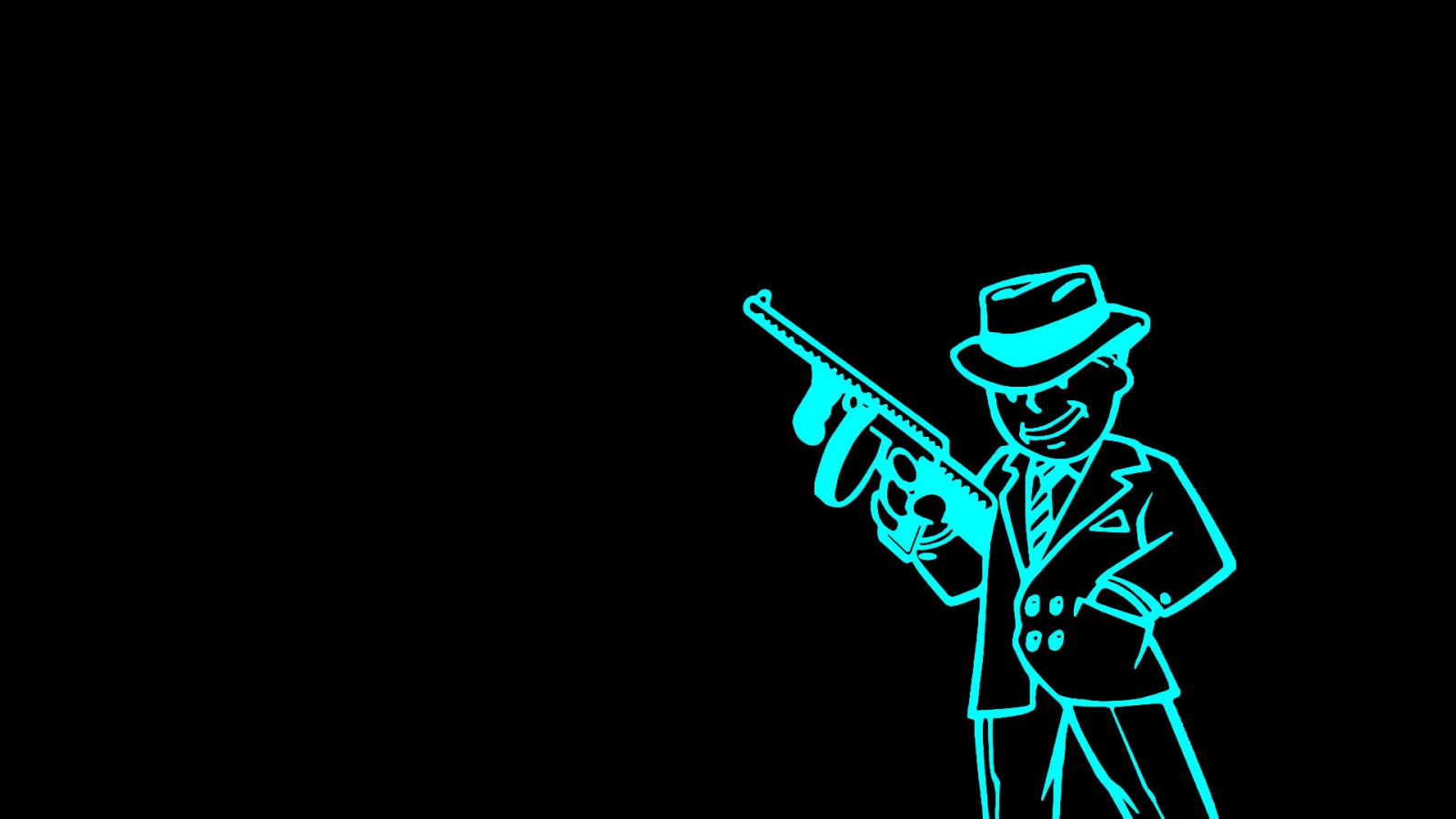 Wallpaper : illustration, video games, minimalism, Fallout, Vault Boy ...