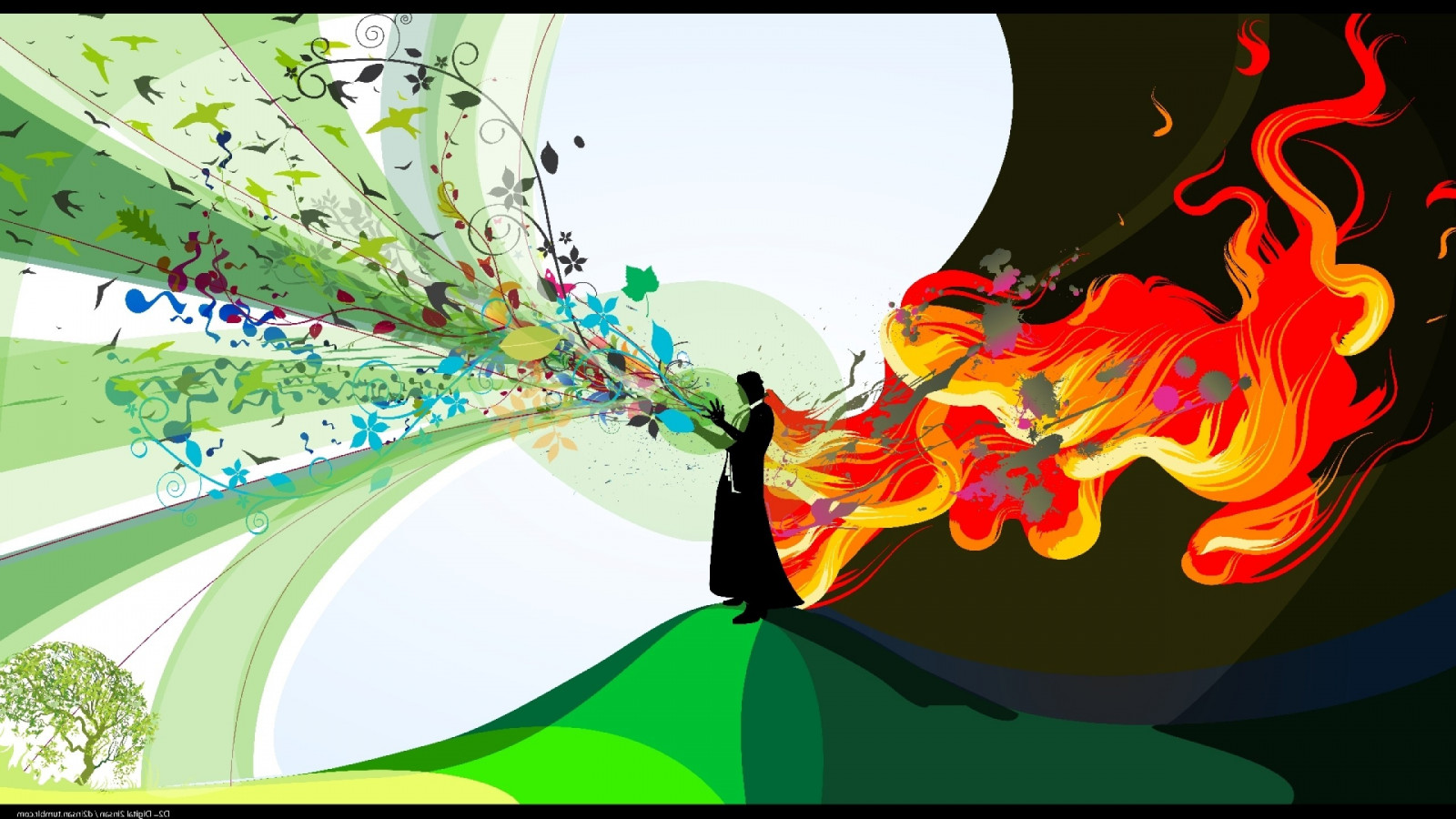 ilustrace, fantasy umění, umělecká díla, kreslená pohádka, smrt, život, tvořivost, zničení, biologie, UMĚNÍ, Snímek obrazovky, 2560x1440 px, orgán