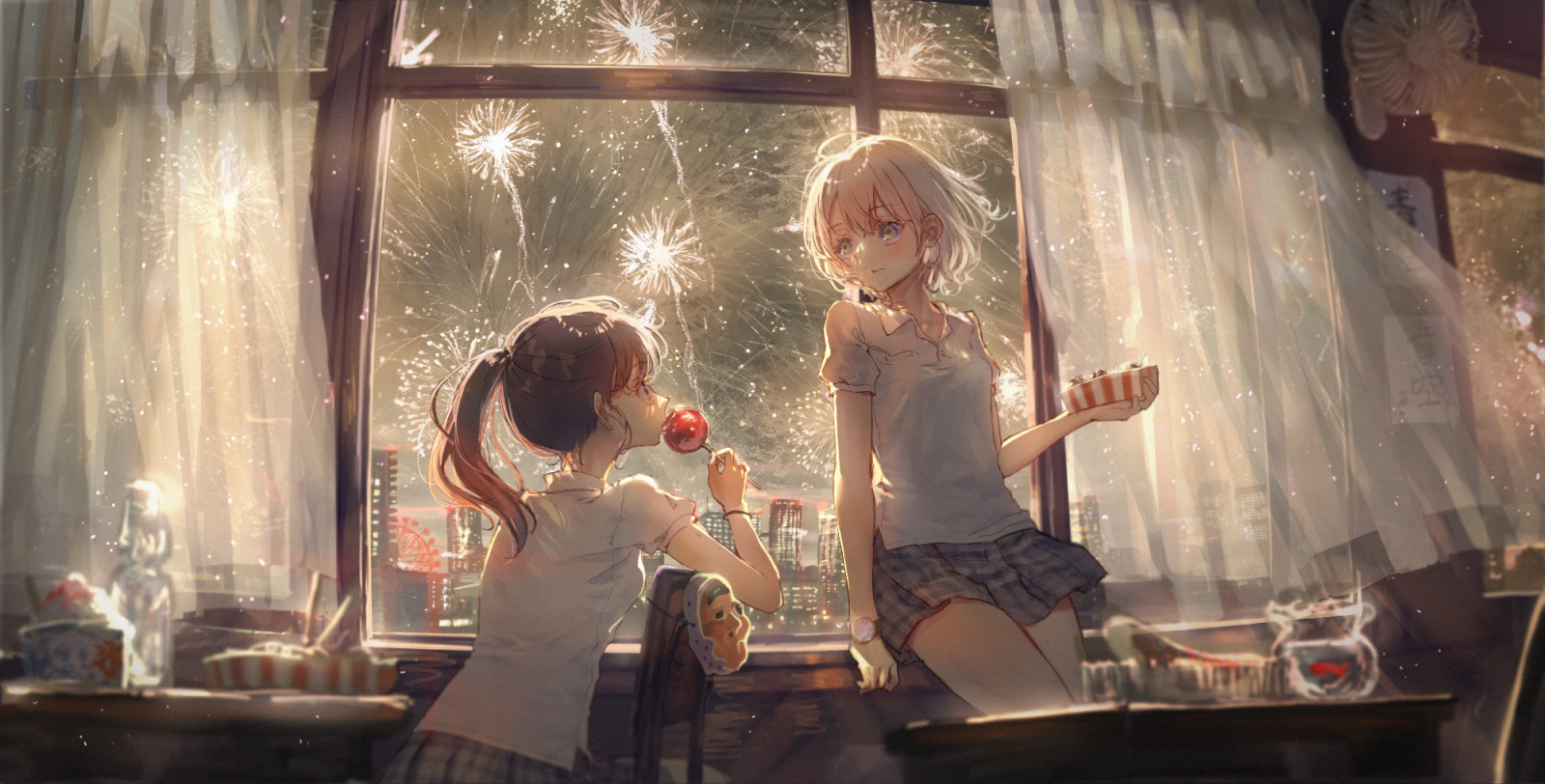 Wallpaper : anime girls, digital art, artwork, 2D, portrait display ...