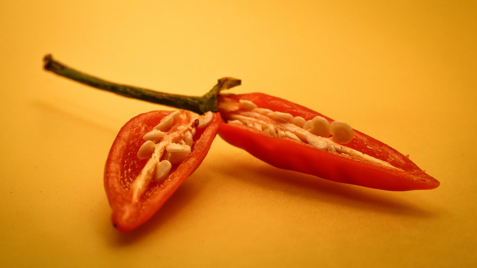 stín, Červené, dva, horký, makro, zelená, žlutý, lumix, zastavit, Pozadí, Krém, semena, Adelaide, chilli, bezešvý, theen