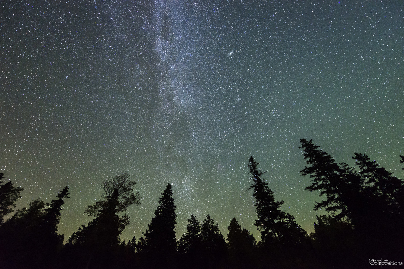 Wallpaper longexposure, sky, Ontario, Canada, night, stars, Nikon