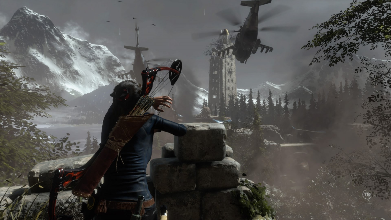 voják, PlayStation 4, Lara Croft, Tomb Raider, Terén, Snímek obrazovky, pc hry