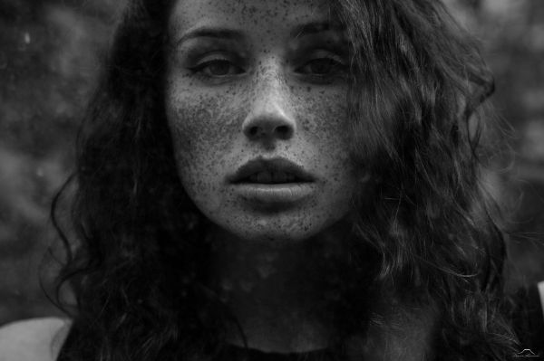white,black,women,monochrome,model,face