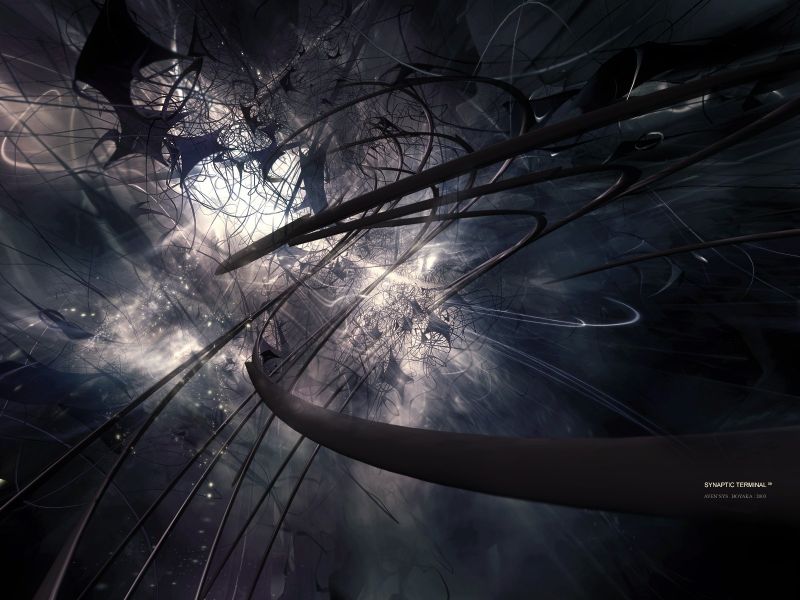 slunečnímu záření, digitální umění, abstraktní, prostor, odraz, atmosféra