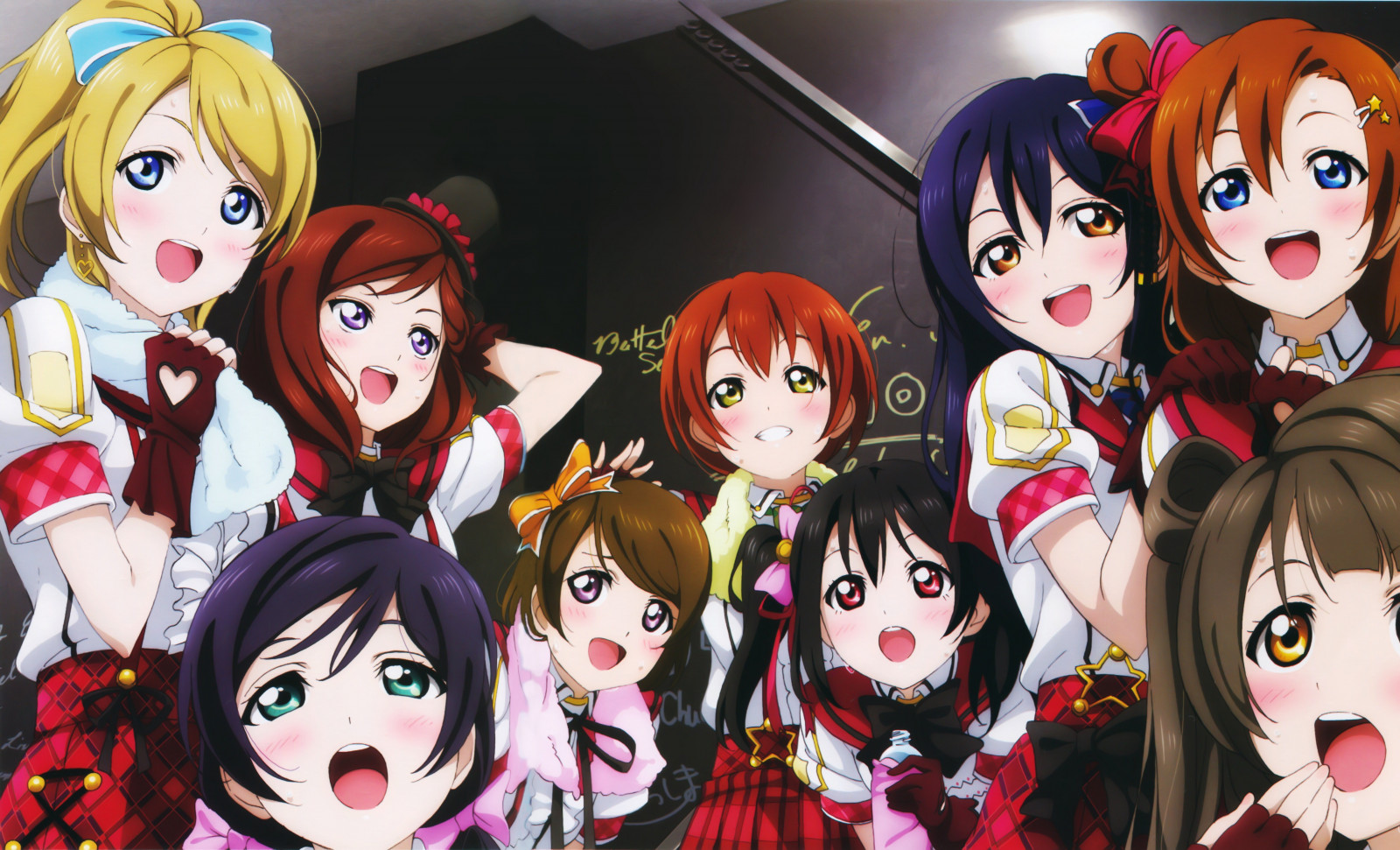 7415x4502 px, Ayase, eli, Hanayo, Honoka, hoshizora, Koizumi, Kotori, kousaka, levende, elsker, maki, Minami, Murota, nico, nishikino, Nozomi, rin, Sonoda, Toujou, umi, Yazawa, Yuuhei