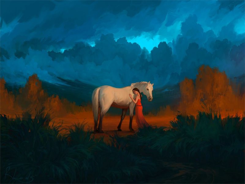 fantasy umění, kůň, umělecká díla, mraky, Snímek obrazovky, počítač tapeta fantasy umění, kůň, umělecká díla, mraky, Snímek obrazovky, počítač tapeta