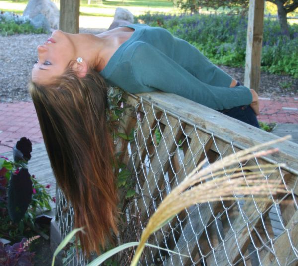 face, model, colorful, fall, eyes, garden