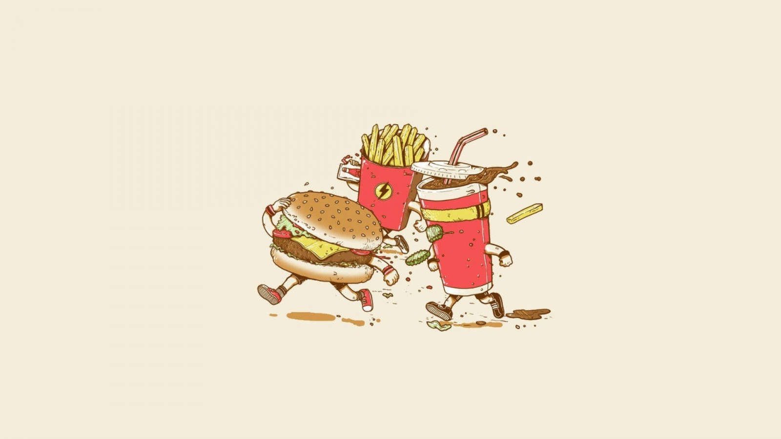 Прикольные рисунки еды