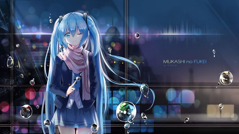 anime, animemeisjes, Vocaloid, Hatsune Miku, stadium, screenshot anime, animemeisjes, Vocaloid, Hatsune Miku, stadium, screenshot