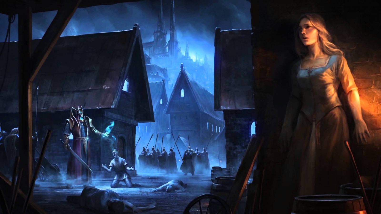 nekonečné Legend, rozbité Lords, půlnoc, fáze, tma, Snímek obrazovky, hudební divadlo, zvláštní efekty, performance, scénograf