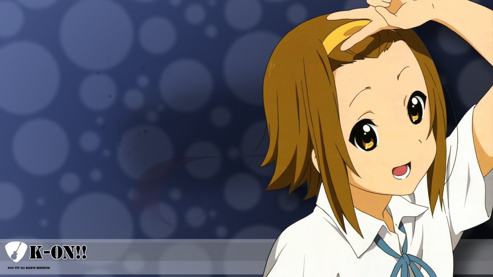 ilustrace, anime, anime dívky, kreslená pohádka, K ON, Tainaka Ritsu, Snímek obrazovky, mangaka