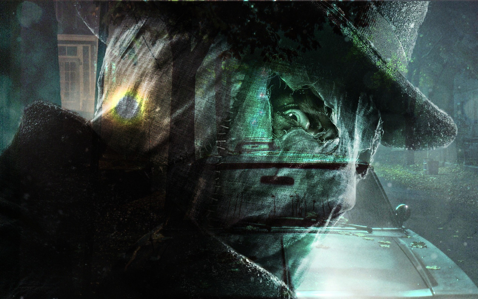 Wallpaper : car, hat, green eyes, midnight, Jack the Ripper, ghost ship ...