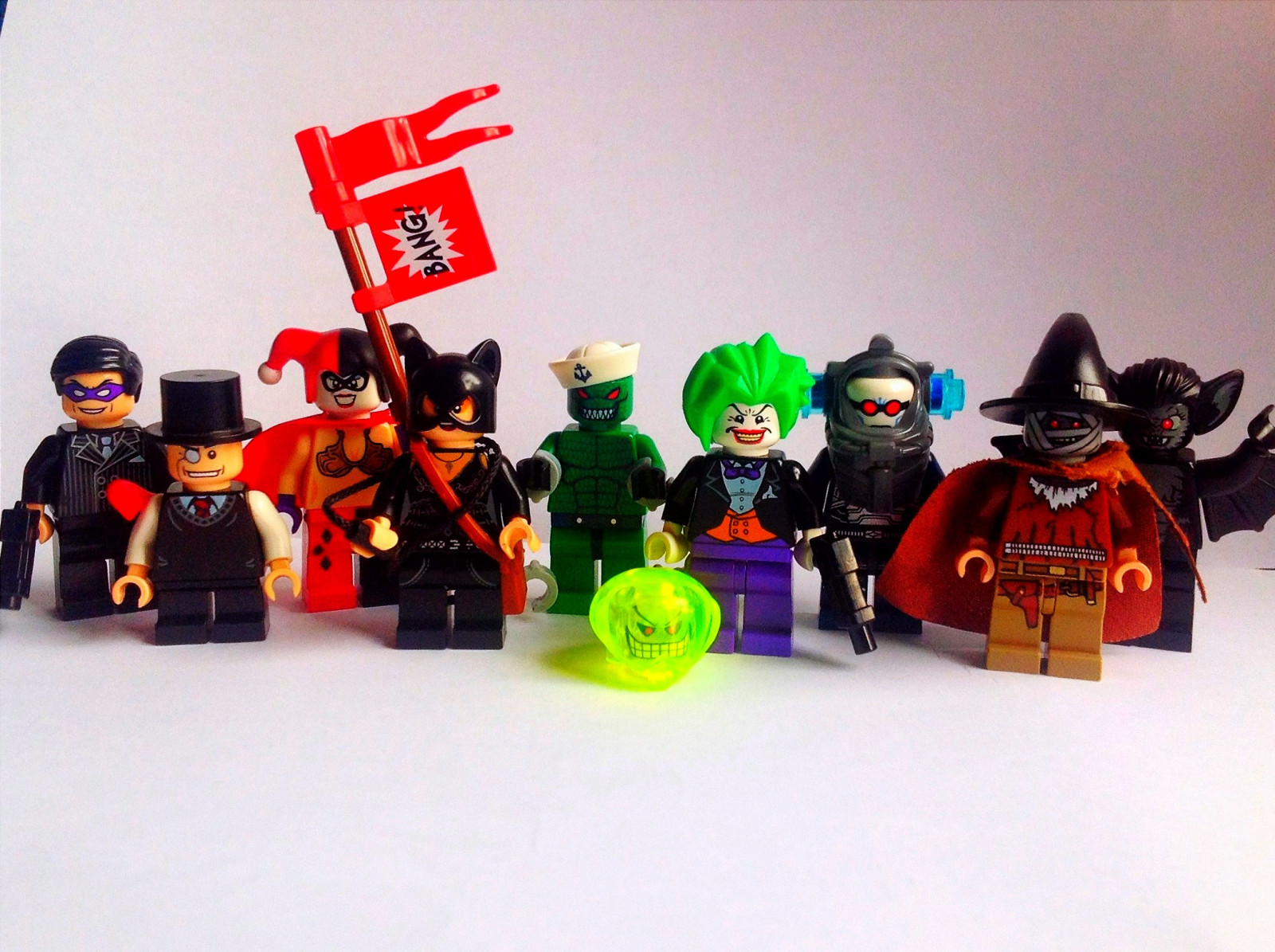 Bat-man, kočičí žena, Žolík, LEGO, Hračka, Tučňák, Quinn, Manbat, Zvyk, APC, Harley, Zabiják, DC, podivný, moc, zmrazit, produkt, pan, figbarf, strašák do zelí, Riddler, croc, toy block