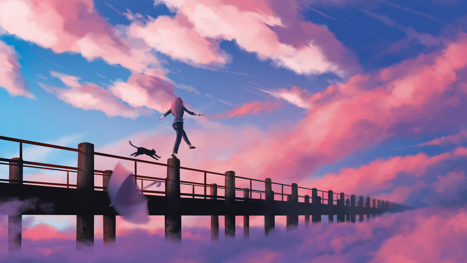 วอลเปเปอร์ : อะนิเมะ, moescape, แมว 3840x2160 - OneCivilization ...