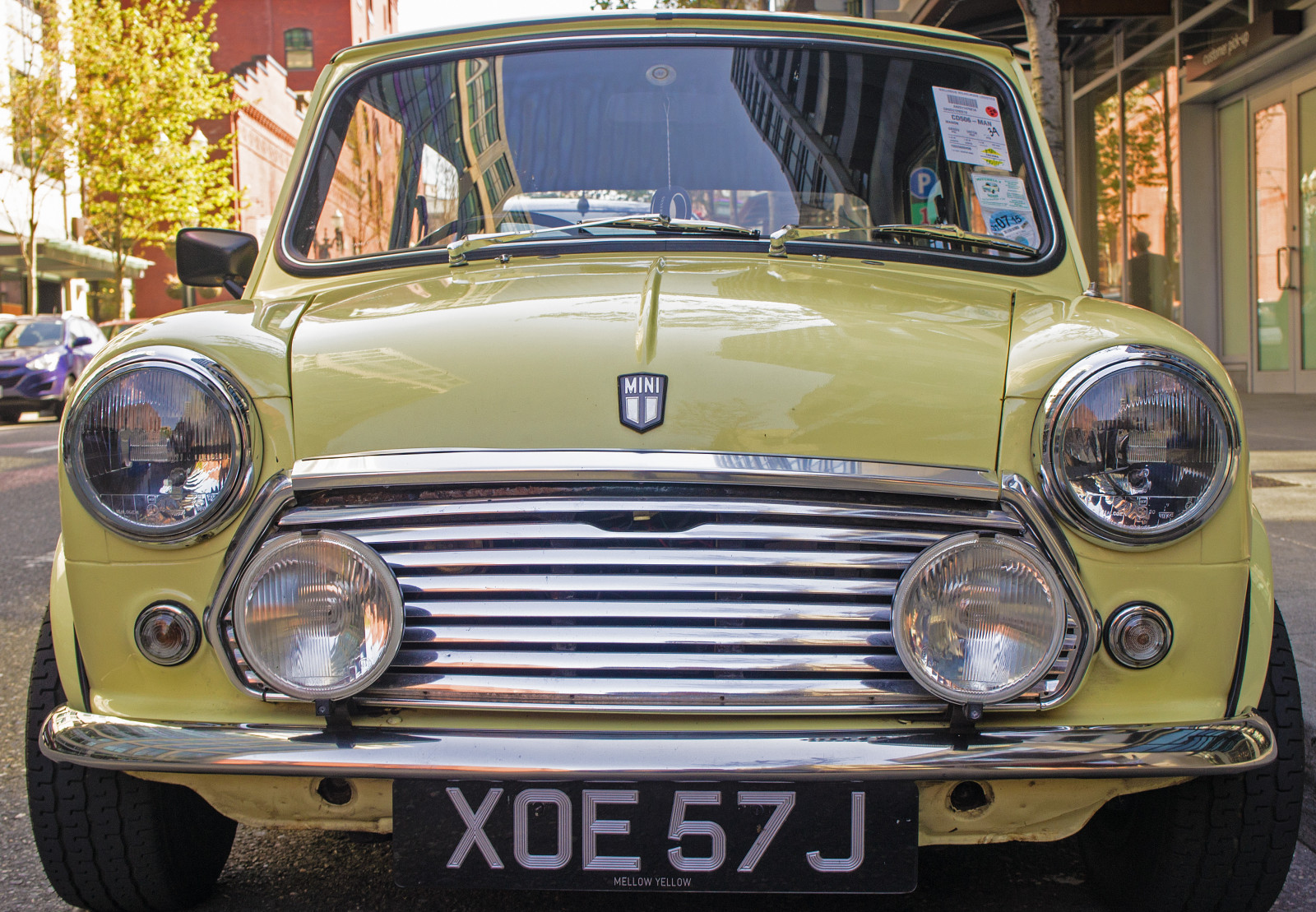 Wallpaper Oregon, Vintage car, Mini Cooper, Convertible, Portland