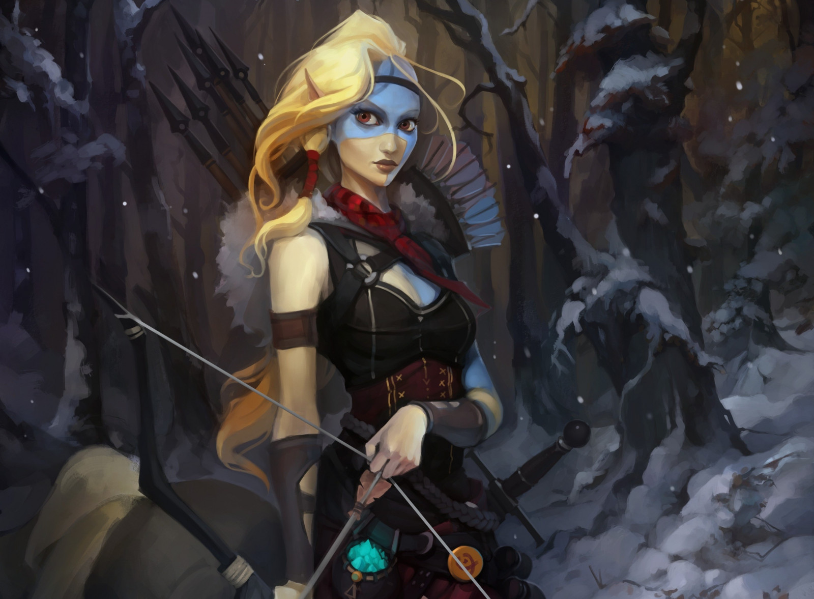 fantasy umění, anime, Banner Saga, Snímek obrazovky, 3127x2302 px