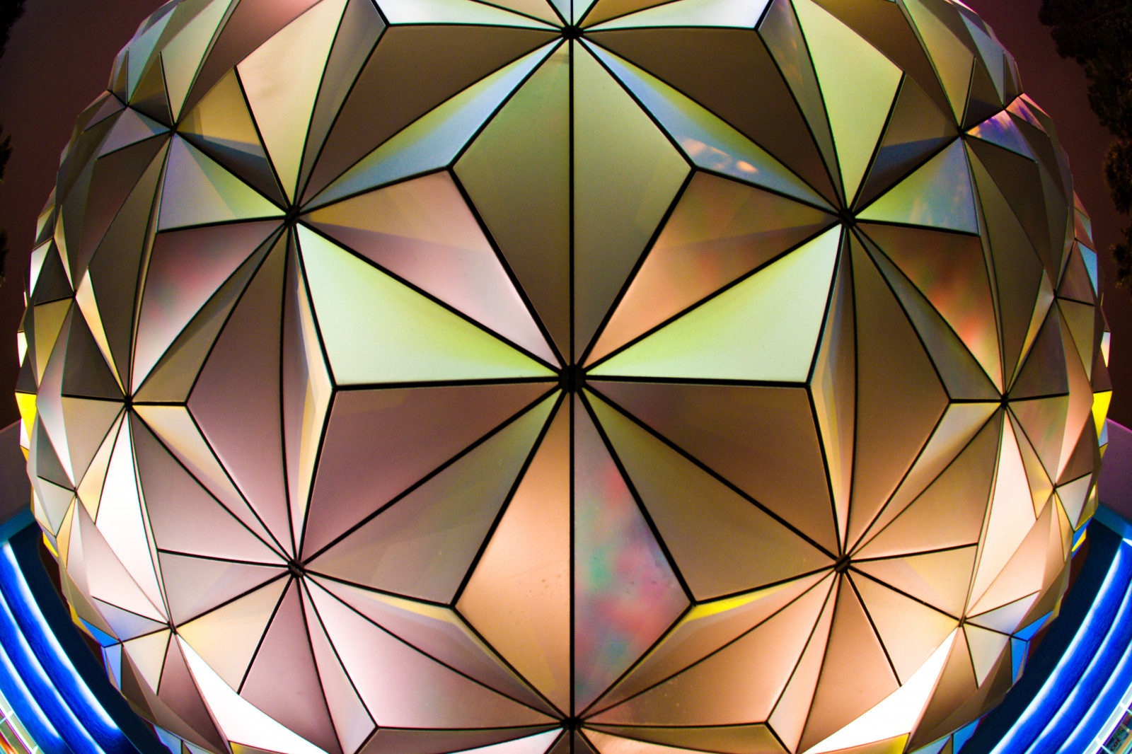 okno, Země, symetrie, vzor, kosmická loď, Sony, svět, Disney, kaleidoskop, Epcot, Florida, dovolená, Orlando, rybí oko, sigma, 10mm, Walt, svět Disney, waltdisneyworld, A700, WDW, sse, DSLRA700