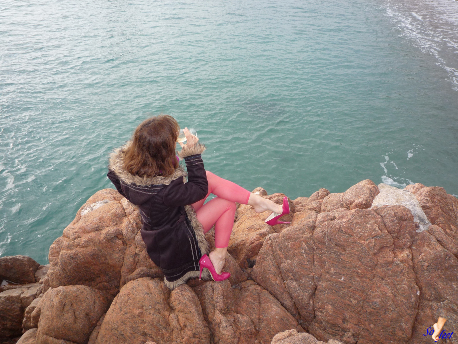 růžový, sexy, Nohy, střevíc, vysoký, dosti, nohy, holý, punčocháče, čerpadlo, pata, punčocháče, houpající, legíny, Heelpop, Sofeet