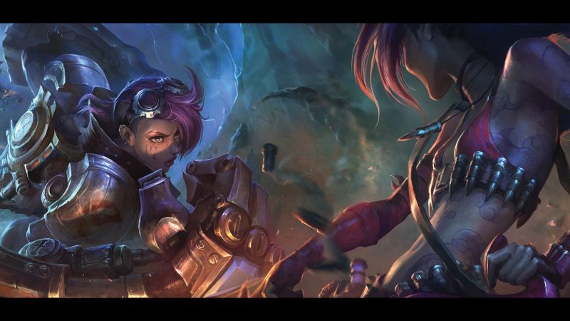 1920x1080 px, League of Legends, VI
