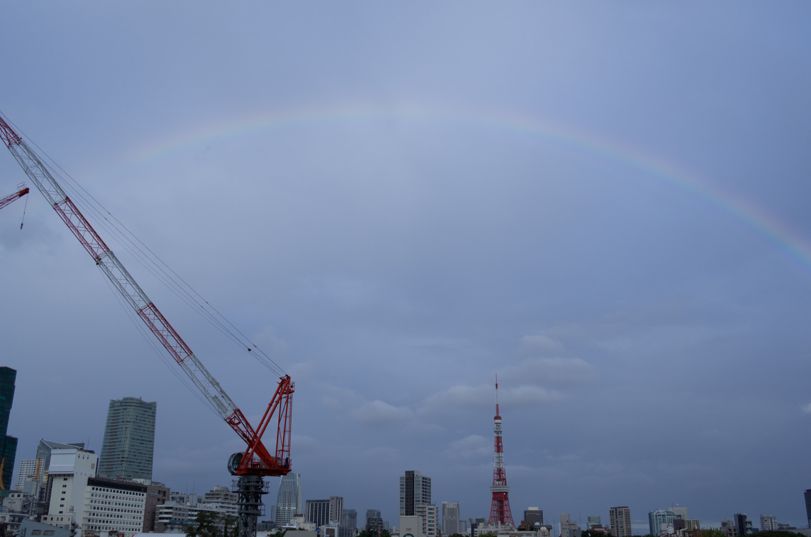 Japonsko, panoráma města, architektura, nebe, vozidlo, panoráma, mrakodrap, věž, horizont, soumrak, Leica, Tokio, elektřina, jp, mrak, duha, CC, T, mezník, Tokyo Tower, leicat, Summicron, Roppongi, roppongihills, CreativeCommons, summicron235, 235, Atmosféra Země, meteorologický jev