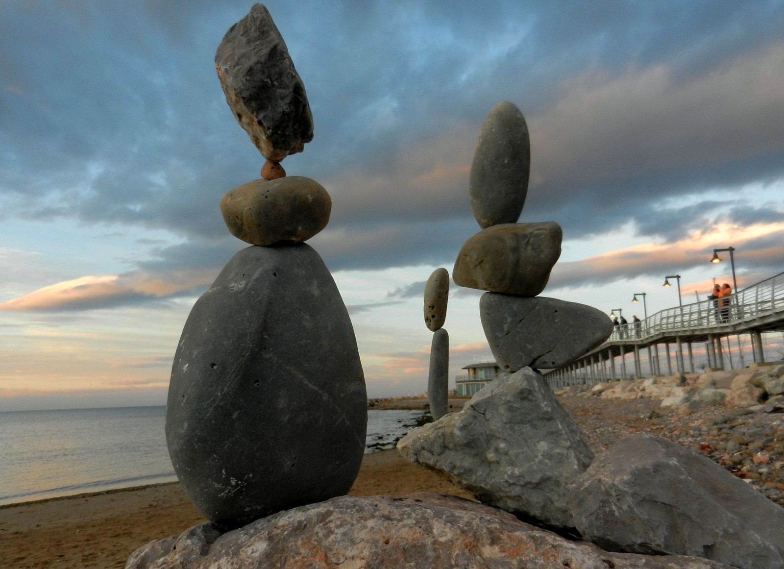 moře, Itálie, voda, Skála, odraz, nebe, kameny, sochařství, socha, Balvan, památník, Romagna, Sassi, Pietre, equilibrio, efemérní, rebranca, Rockbalancing, Cattolica