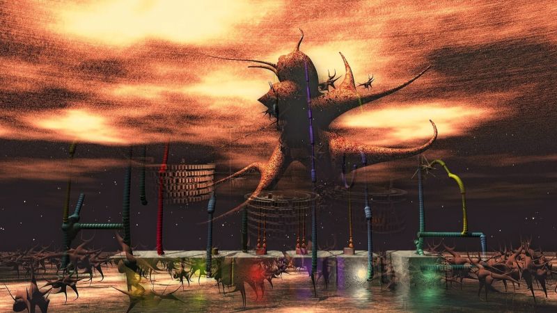 Fantasiekunst, Sonnenuntergang, Nacht-, Licht, Abend, Dämmerung Fantasiekunst, Sonnenuntergang, Nacht-, Licht, Abend, Dämmerung