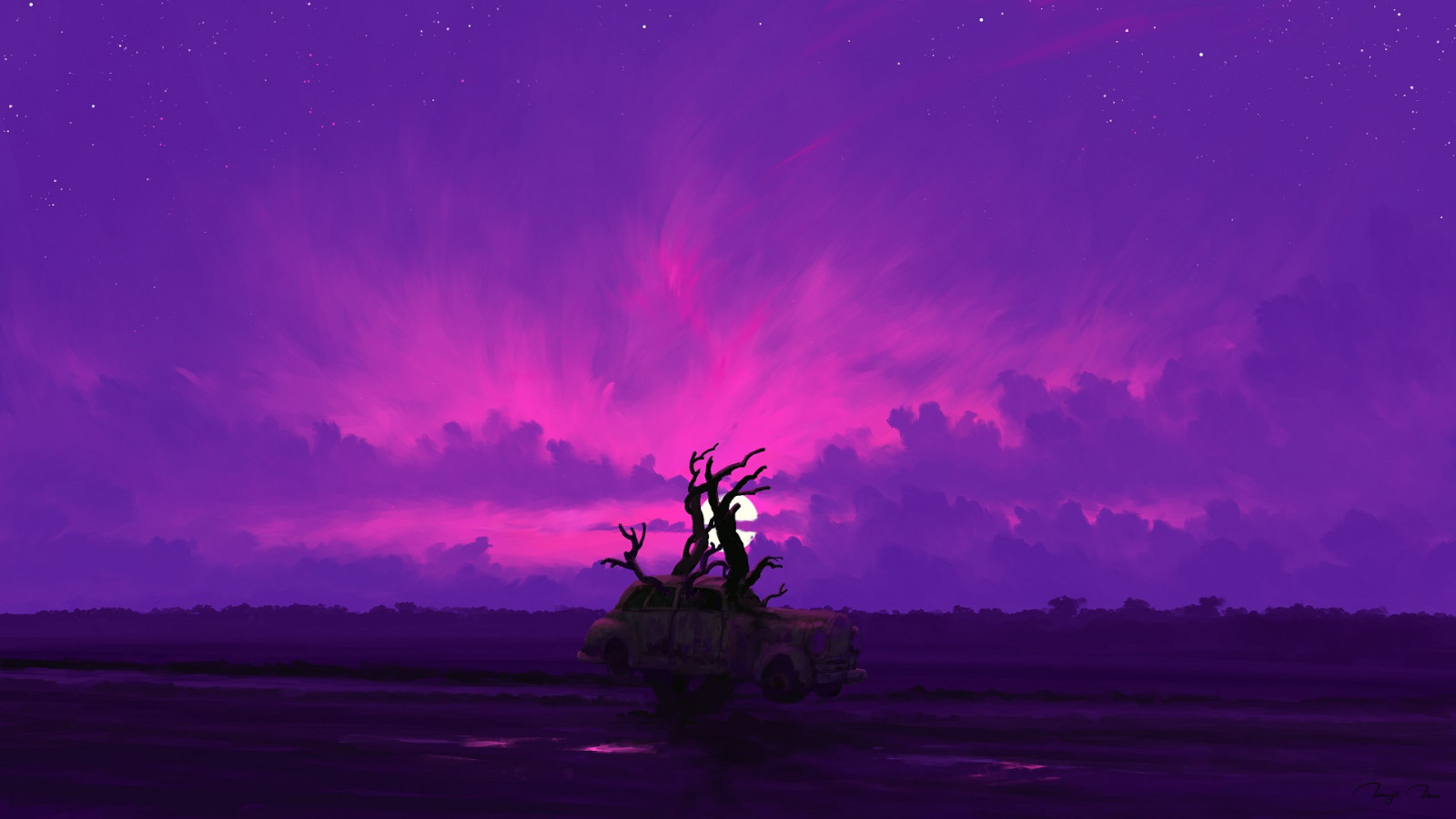 nebe, atmosféra, ekoregion, mrak, Příroda, nachový, rostlina, Natural landscape, soumrak, horizont, krajina, purpurová, jitřenka, strom, uklidnit, kolo, Věda, petrolejově modrá, astronomický objekt, událost, lučina, tma, půlnoc, večer, UMĚNÍ, hvězda, vítr, astronomie, noc