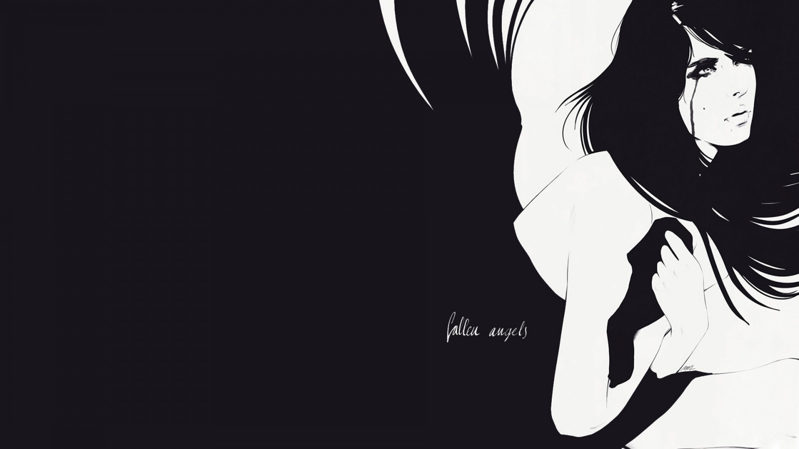 Manuel Rebollo, ilustrace, padlý anděl, vektor, ženy