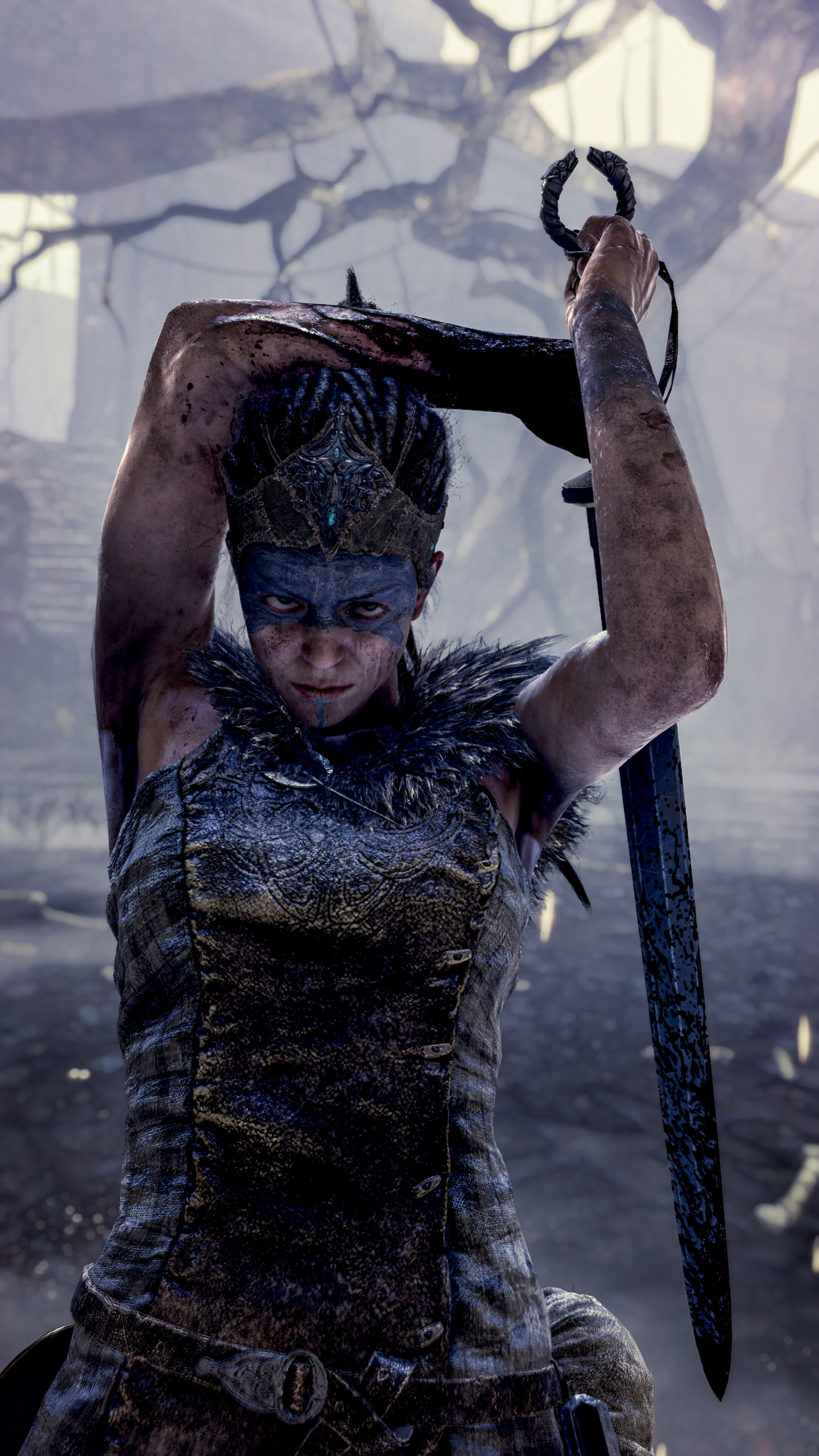 skærmbillede, Hellblade Senua offer, Senua, video spil tegn, pc-spil