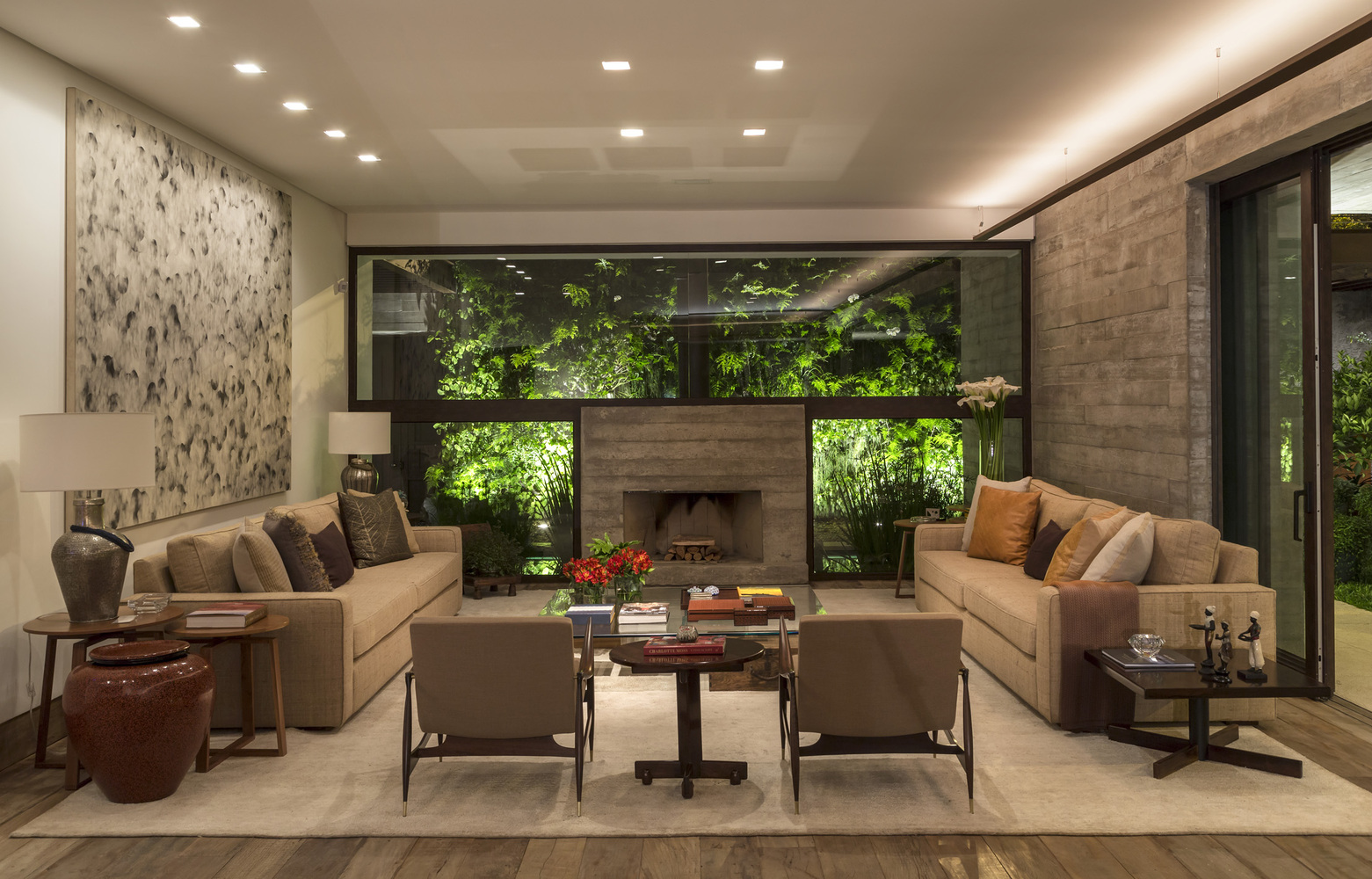 Dům, sídla, moderní, architektura, interiér, Vzhled interiéru, obývací pokoje