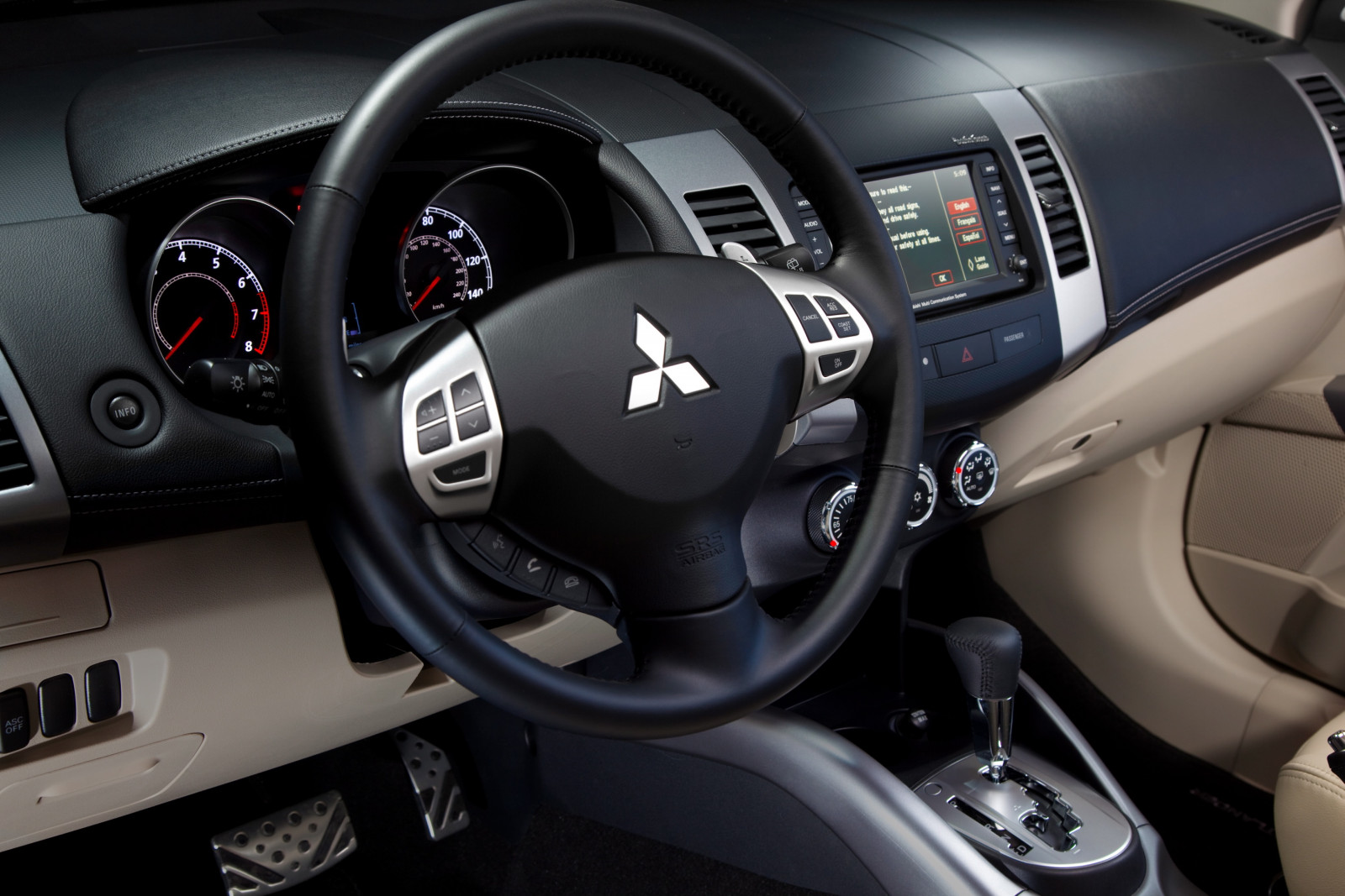 Wallpaper sports car, Mitsubishi, 2013, steering wheel, Sedan