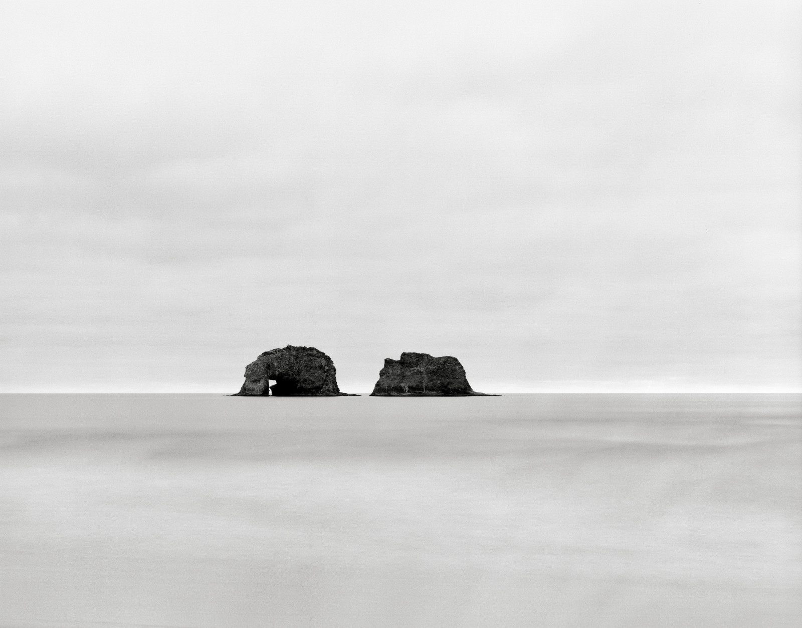 slon, film, pláž, Oregon, pobřeží, čas, eroze, mysl, změna, obytný vůz, geologie, largeformat, Antropomorfizovat, seastacks, Rockawaybeach, Twinrocks, Deardorff, austingranger