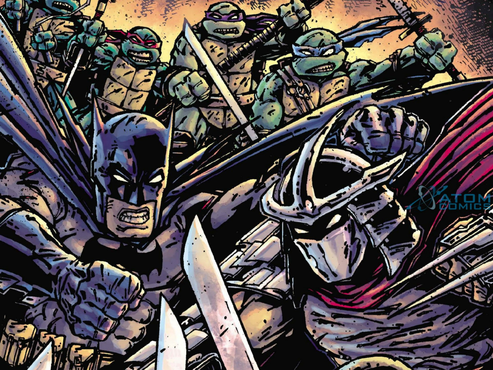 1920x1444 px, akce, dobrodružství, animace, Bat-man, fantazie, fi, bojování, mutant, Ninja, plakát, sci, dospívající, TMNT, želvy, bojovník