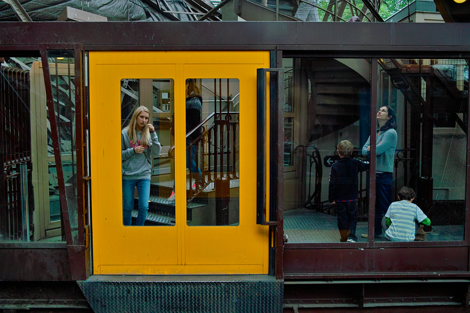 dveře, Paříž, Francie, věž, žlutý, sigma, Eiffelova, června, DP2, Realce