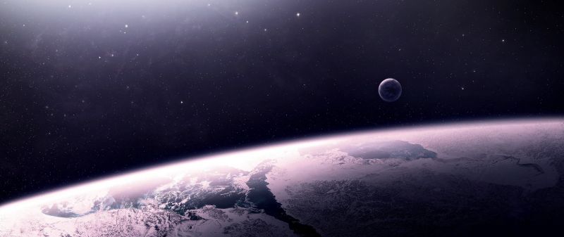planet, space, Earth, atmosphere, multiple display, space art planet, space, Earth, atmosphere, multiple display, space art