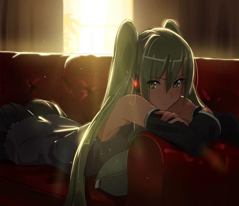 illustration, anime, anime girls, red, Vocaloid, Hatsune Miku illustration, anime, anime girls, red, Vocaloid, Hatsune Miku