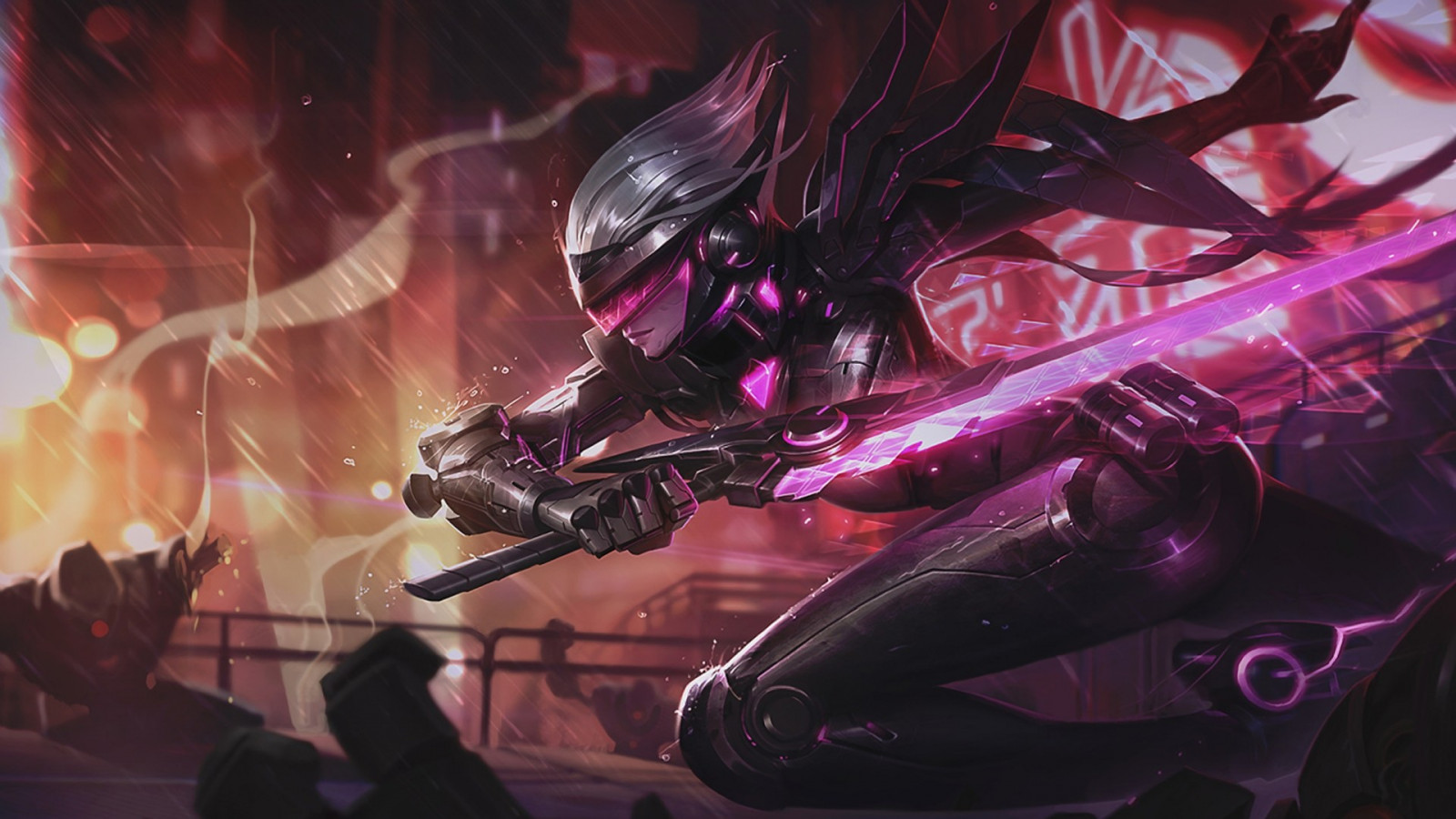 anime, League of Legends, Fiora League of Legends, Snímek obrazovky, mecha, počítač tapeta