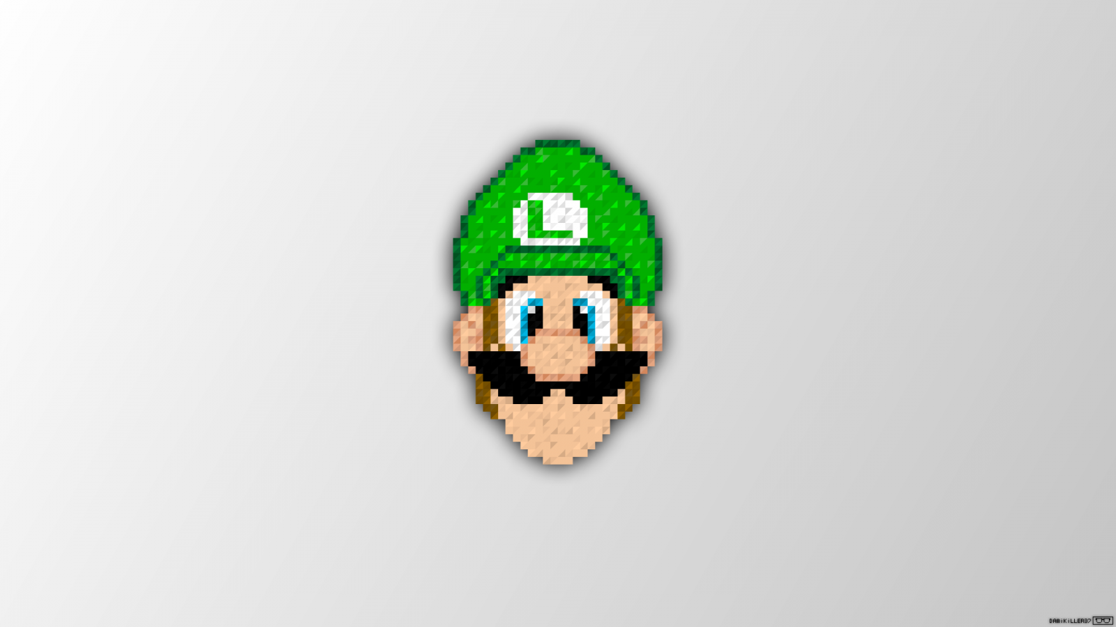 ilustrace, pixel art, logo, super Mario, značka, Luigi, Trixel, 1920x1080 px, orgán