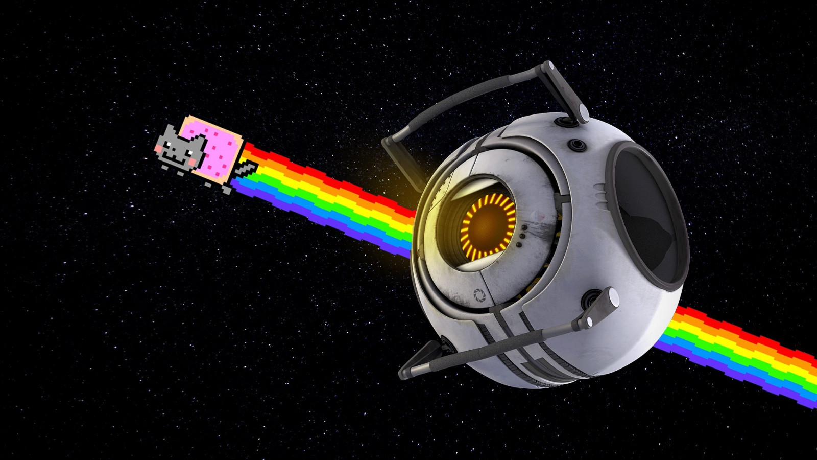 1920x1080 px, Nyan Cat, portál, prostor