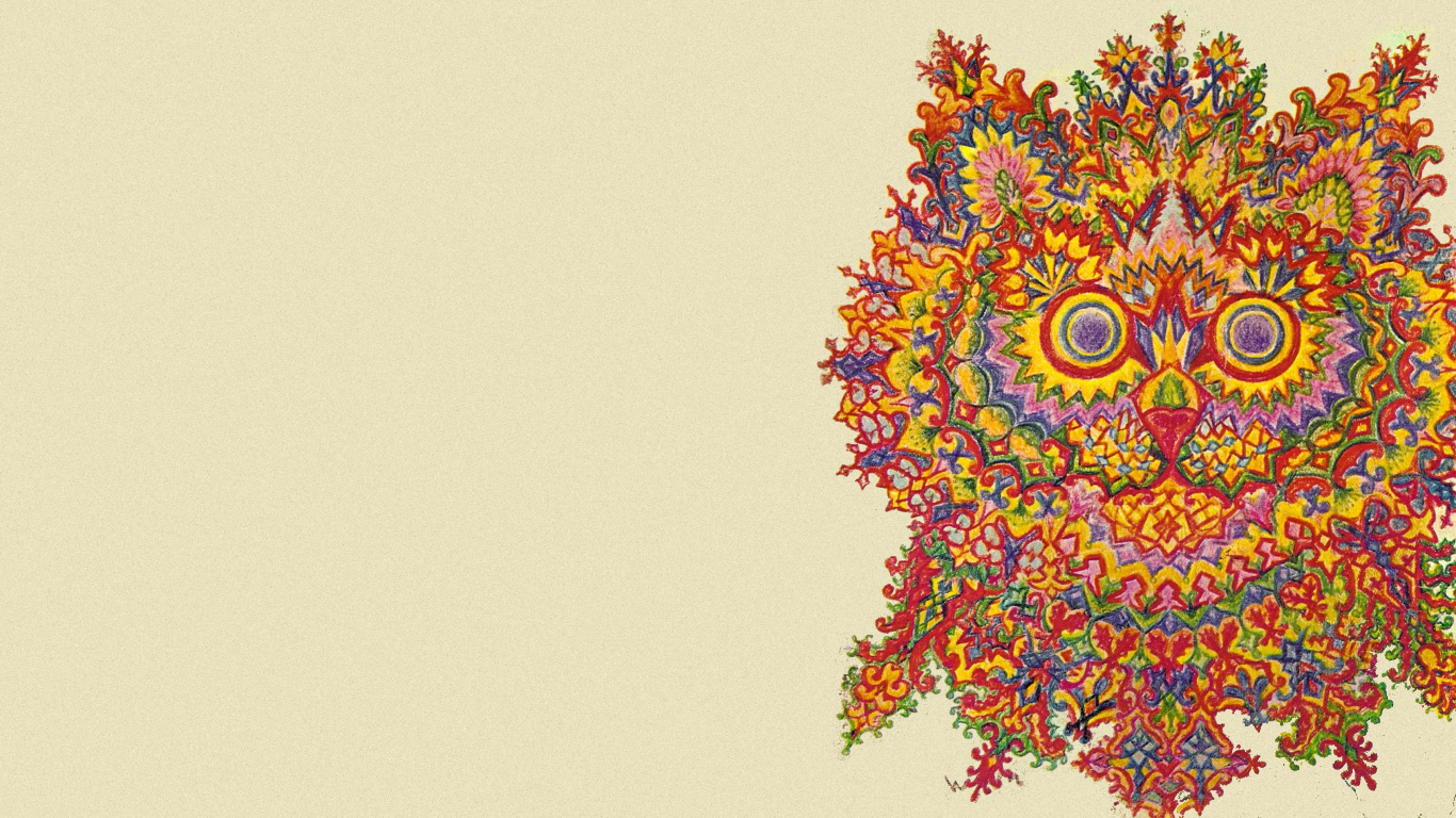 Impression chat Louis Wain : Reproduction artistique drôle d'illustrateur félin - France