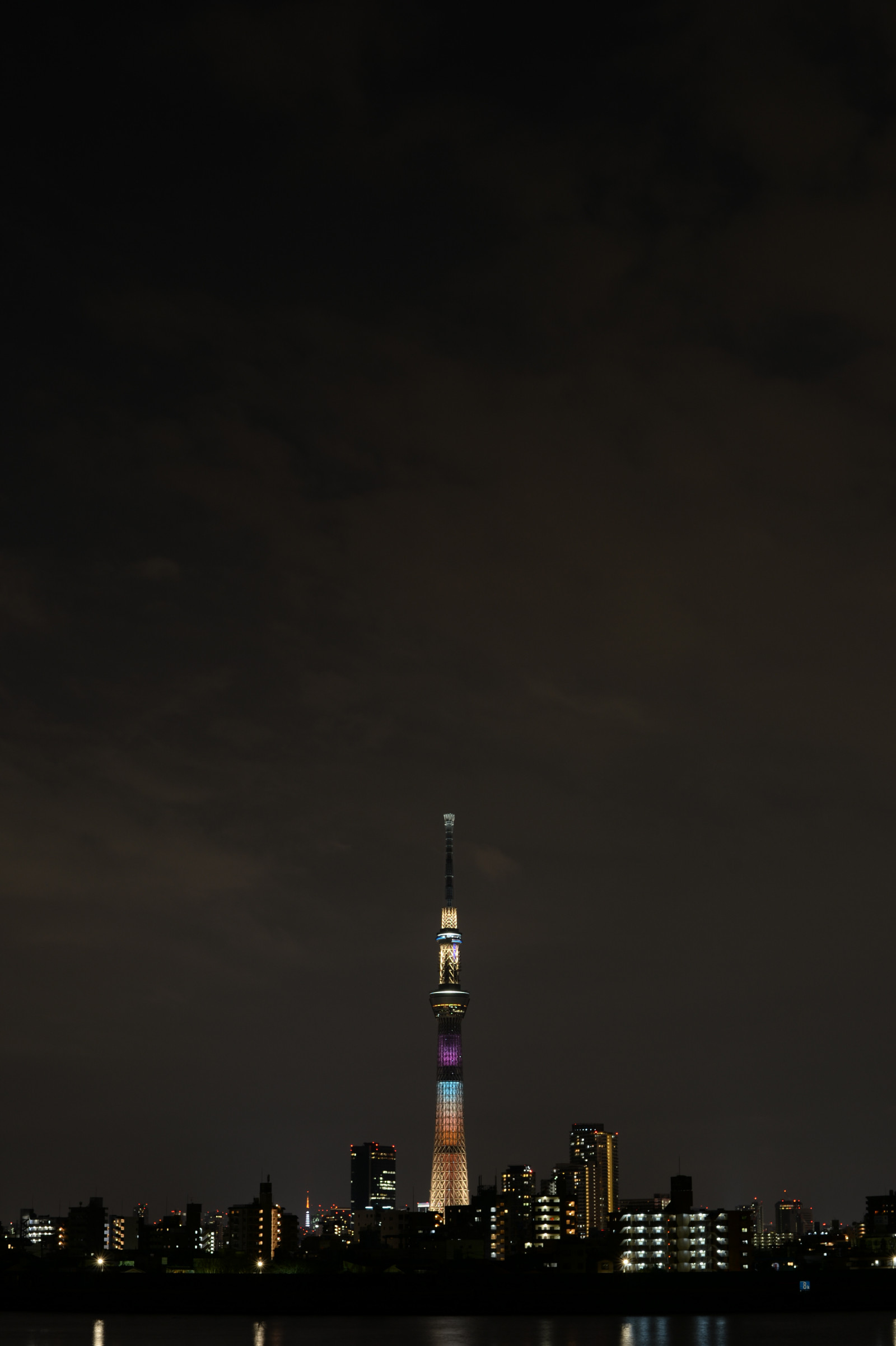 Giappone, città, paesaggio urbano, notte, architettura, orizzonte, grattacielo, sera, Torre, orizzonte, Nikon, crepuscolo, Tokyo, Jp, Skytree, nube, NIKKOR, alba, illuminato, illuminazione, oscurità, punto di riferimento, Tokyo Sky Tree, df, Yotsugi, afs58mmf14g, afsnikkor58mmf14g, lovelychocolat, atmosfera della terra