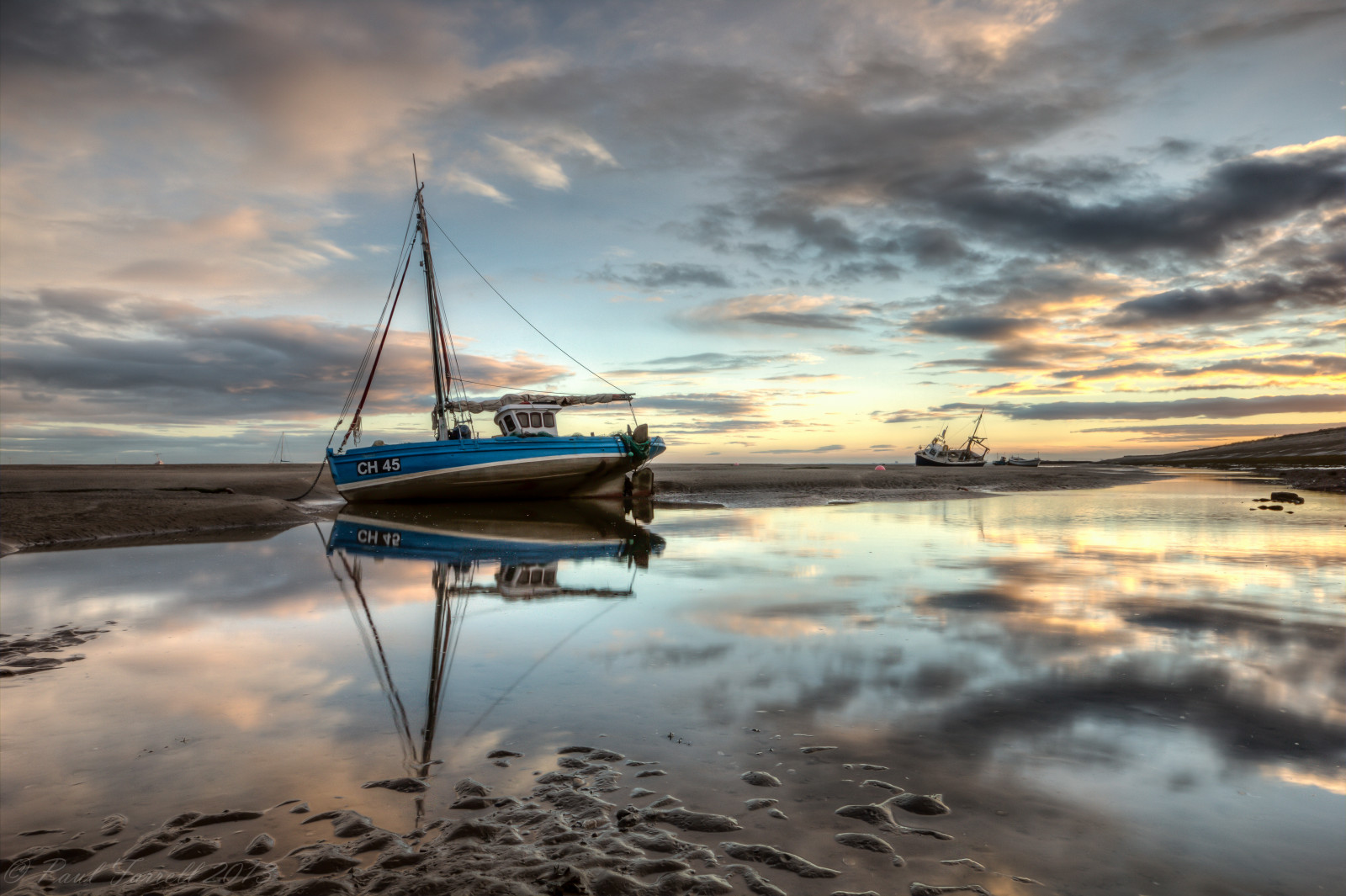 デスクトップ壁紙 ボート 日没 湾 水 海岸 反射 空 車両 ビーチ 日の出 イブニング 朝 Hdr 地平線 夕暮れ 雲 曇った 海洋 波 海景 シグマ フォトマティクス 10mm アイリッシュ海 マージーサイド ウィラル Meols 5198x3462