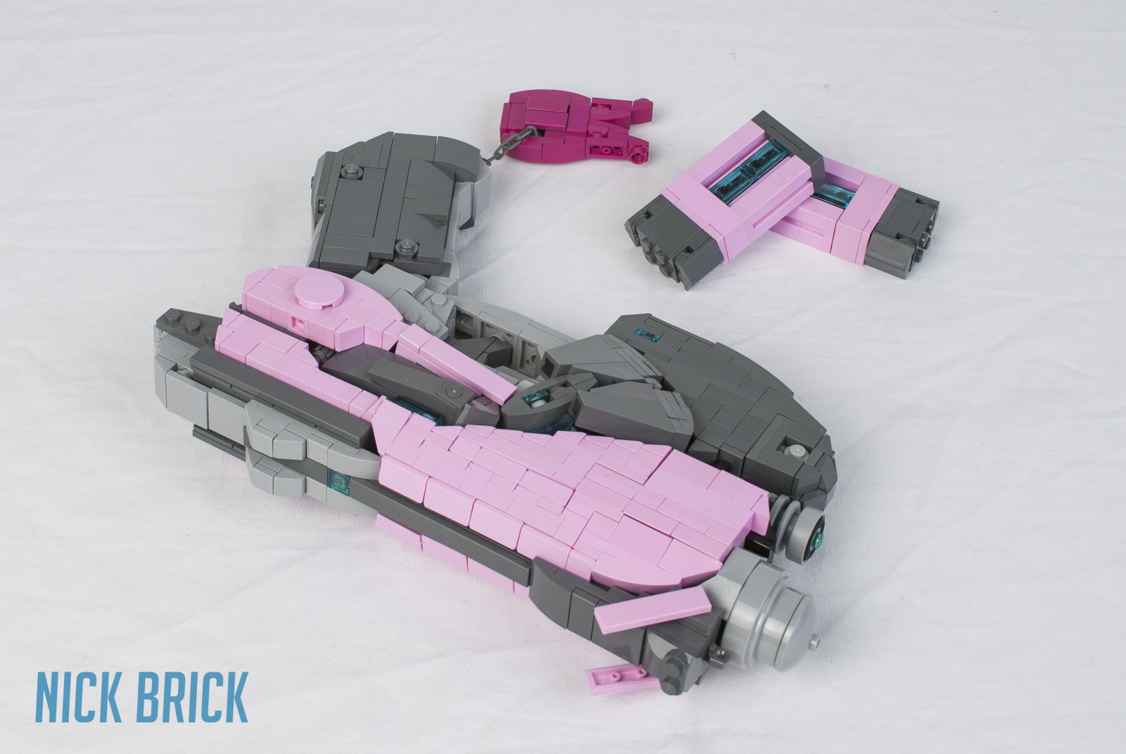 život, světlo, pistole, střílet, LEGO, 11, velikost, pistole, laser, vánice, Mech, lightgun, pistole, dva, Overwatch, nickbrick