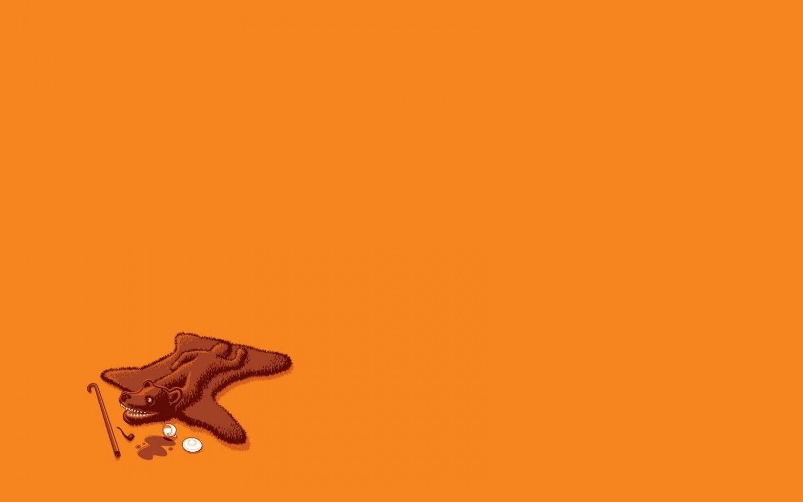 1680x1050 px, medvědi, humor, minimalismus, oranžový, jednoduchý, threadless