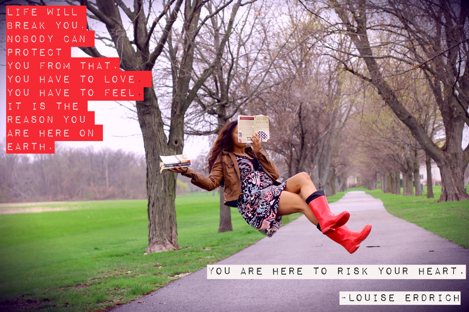 alberi, pioggia, progetto, stivali, citazione, libri, Louise, romanzo, erdrich