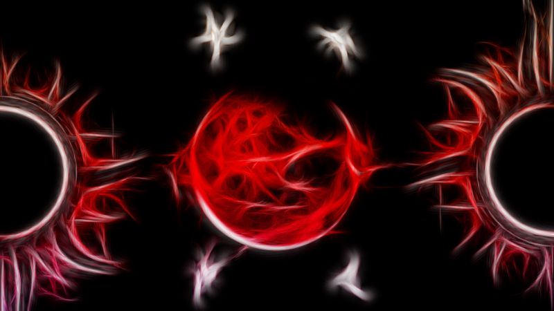 planet, plads, rød, grafisk design, symmetri, cirkel